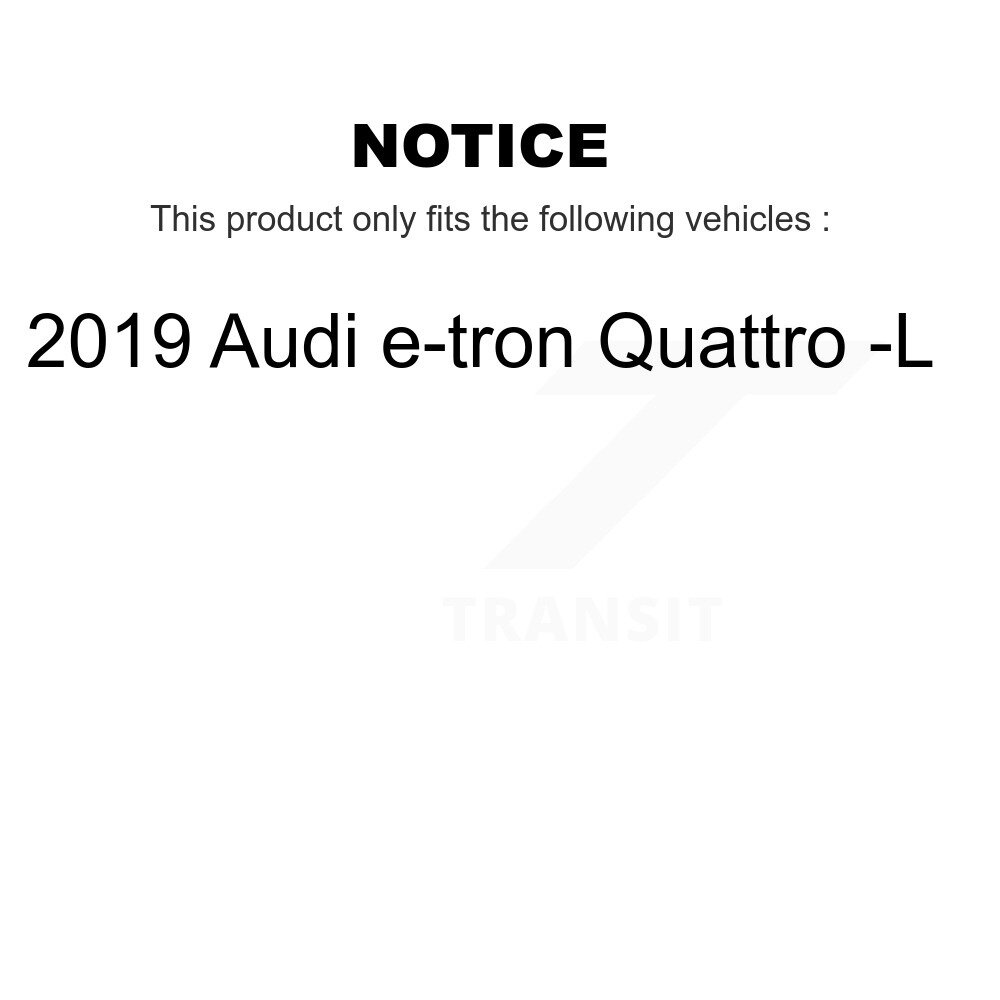 Rear Ceramic Disc Brake Pads And Wear Sensors Kit For 2019 Audi e-tron Quattro -L KTW-101723 - Image 2