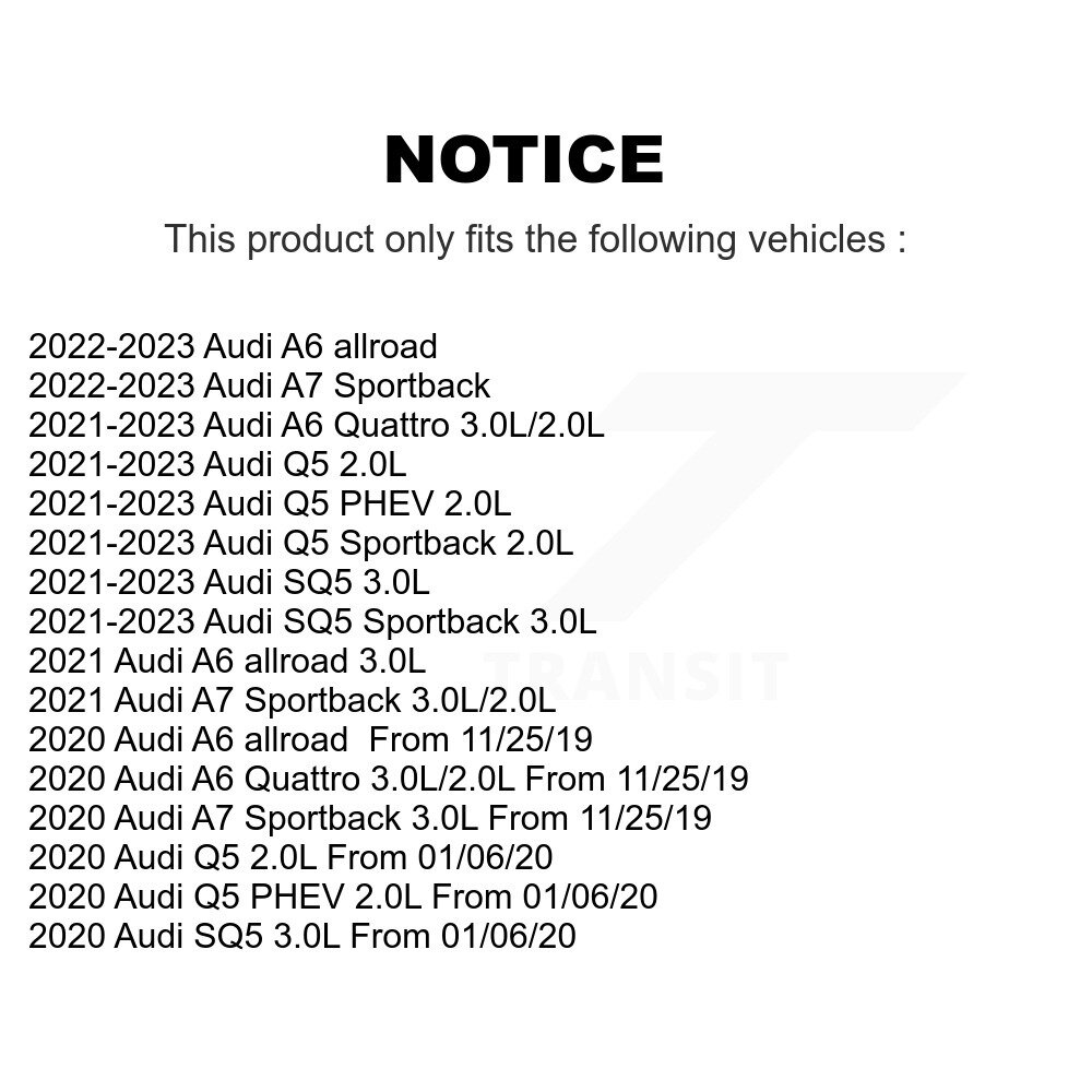 Rear Ceramic Disc Brake Pads Wear Sensor Kit For Audi Q5 Sportback SQ5 PHEV A6 Quattro A7 KTW-101725 - Image 2