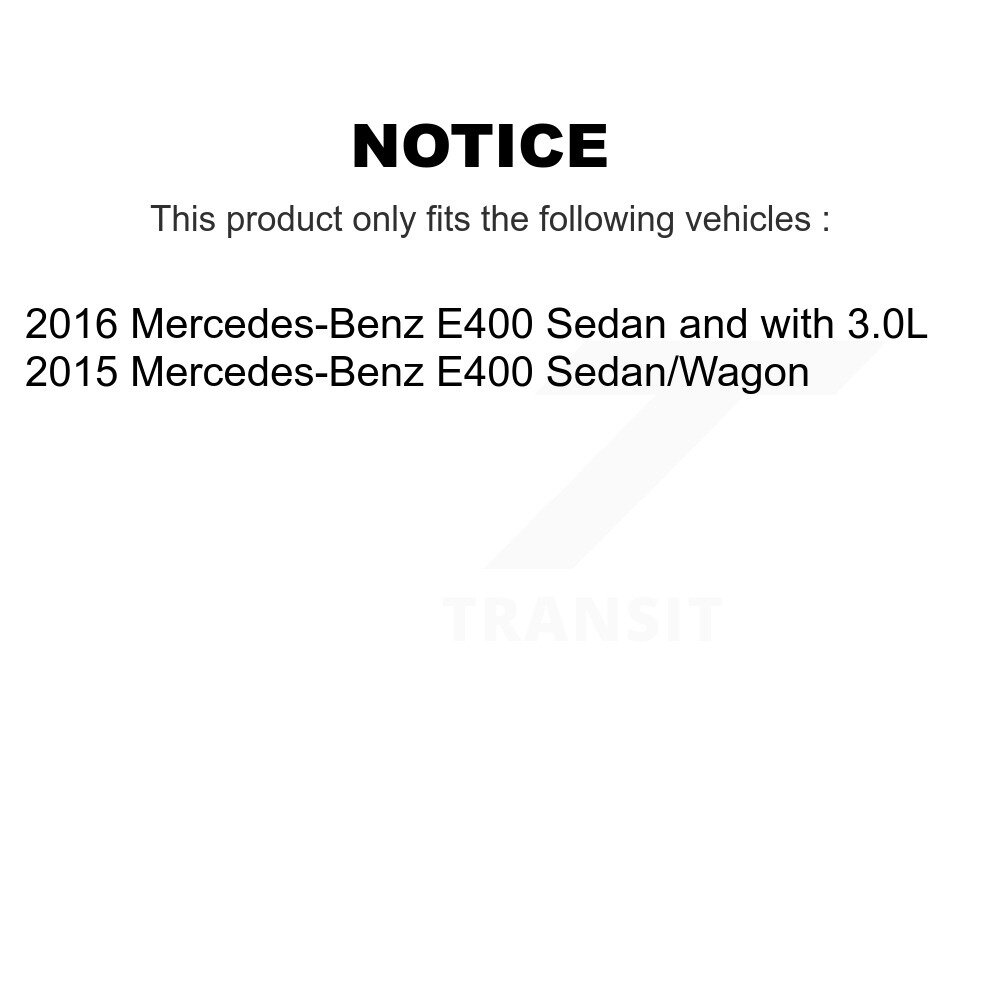 Front Rear Ceramic Disc Brake Pads And Extra Wear Sensor Kit (7Pc) For Mercedes-Benz E400 KTW-101816 - Image 2