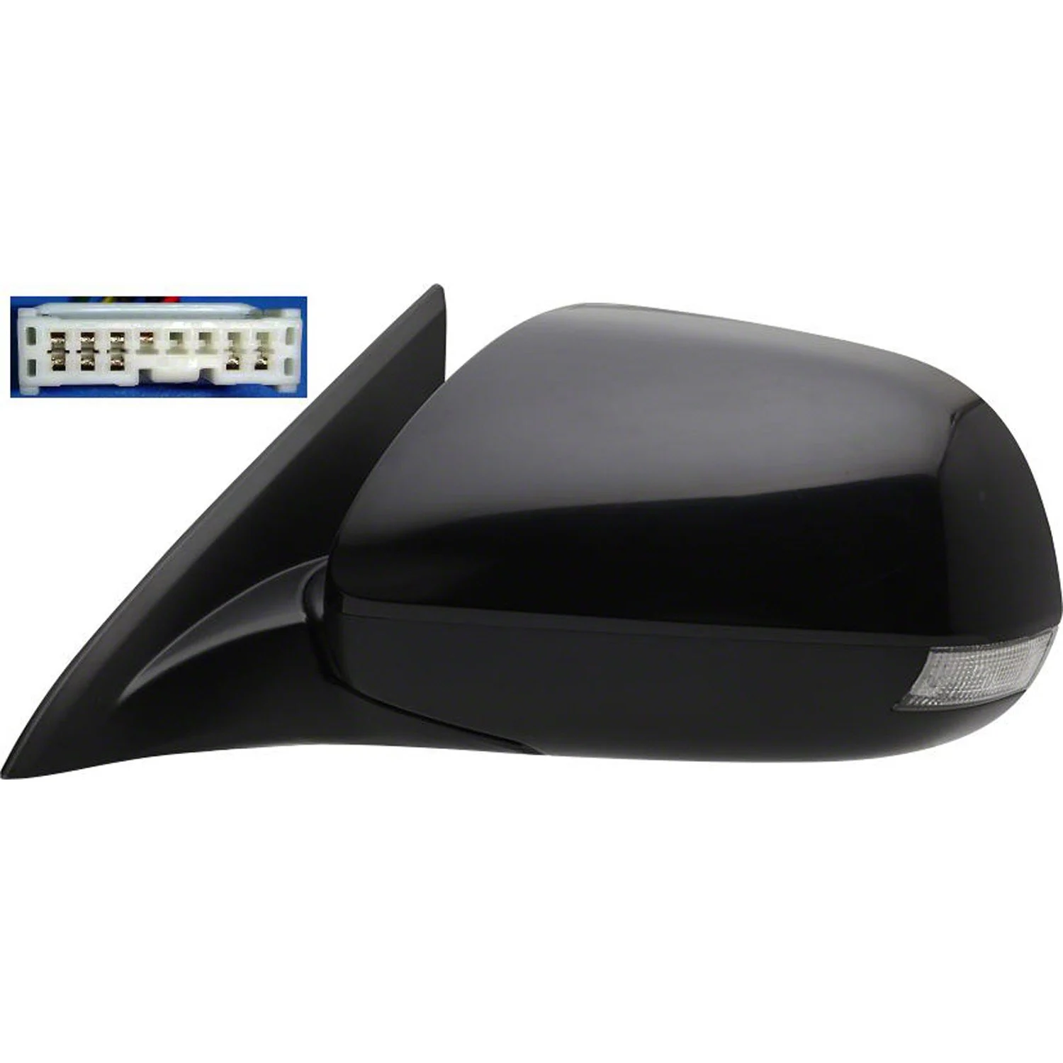 Door Mirror Assembly Left Power Heated w/Signal Lamp w/Memory for Acura TSX 2009–2014