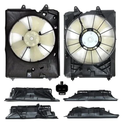 Engine Cooling Fan Assembly Left Motor/Blade/Shroud Assembly for Acura MDX 2010–2013