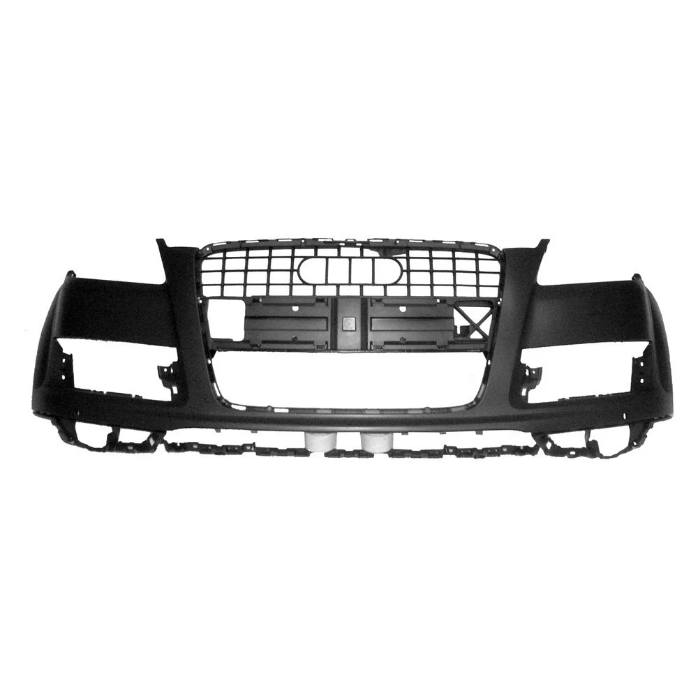 Bumper Cover Front w/o S-Line Pkg w/Headlamp Washers w/Parking Aid Primed for Audi Q7 2010–2015