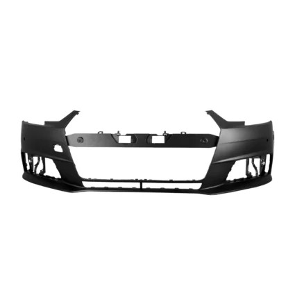 Bumper Cover Front w/o S-Line Pkg w/o Headlamp Washers w/o Parallel Park w/Parking Aid Primed CAPA for Audi A4 2017–2019