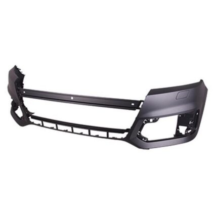Bumper Cover Front w/Headlamp Washer w/o Parallel Park Assist Primed for Audi Q7 2017–2019