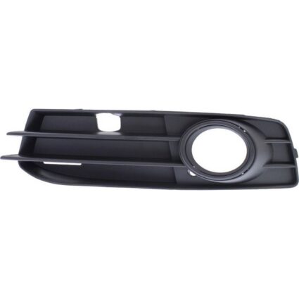 Bumper Insert Front Left w/Sport Pkg Fog Lamp Bezel Black Trim for Audi A3 2009–2013