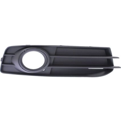 Bumper Insert Front Right w/Sport Pkg Fog Lamp Bezel Black Trim for Audi A3 2009–2013