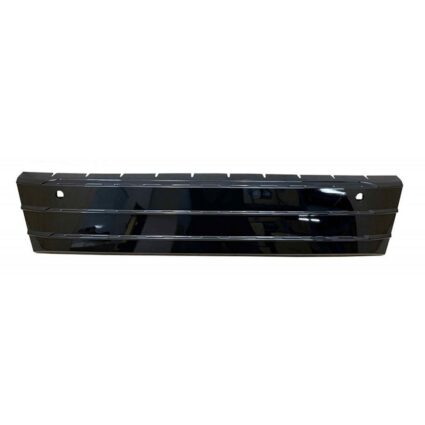 License Plate Bracket Front w/Park Distance Control Glossy Black for Audi Q3 2016–2018