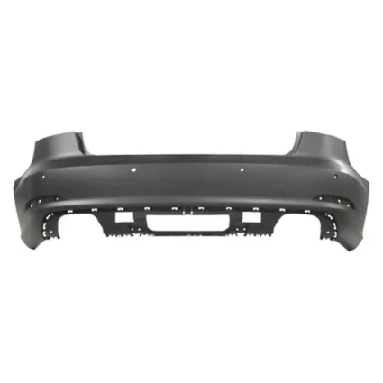 Bumper Cover Rear w/Parking Aid w/o Parallel Park Assist Primed CAPA for Audi A3 2015–2016