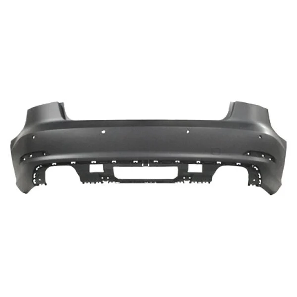 Bumper Cover Rear w/Parking Aid w/o Parallel Park Assist Primed CAPA for Audi A3 2015–2016