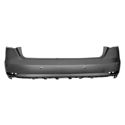 Bumper Cover Rear w/o S-Line Pkg w/o Parallel Park Assist w/Parking Aid Primed for Audi A4 2017–2019