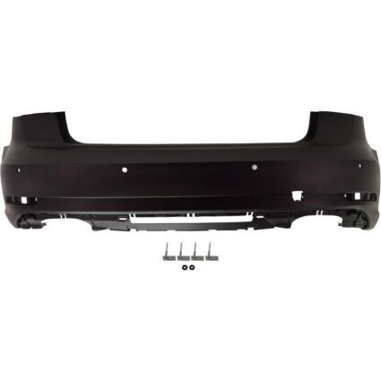 Bumper Cover Rear w/o S-Line Pkg w/o Sport Bump w/Parking Aid w/Park Assist Primed for Audi A3 Convertible Sedan 2017–2020