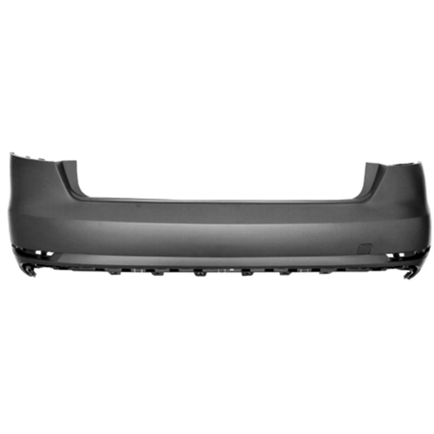 Bumper Cover Rear w/o S-Line Pkg w/o Parallel Park Assist w/o Parking Aid Primed CAPA for Audi A4 2017–2019