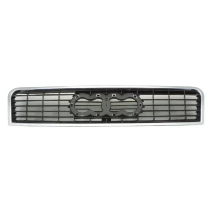 Grille Assembly w/Chrome Frame Satin Black for Audi A4 2002–2005