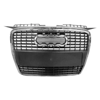 Grille Assembly w/o Sport Pkg Brilliant Black for Audi A3 2006–2008