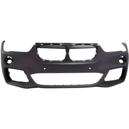 Bumper Cover Front F48 w/M Pkg w/o Headlamp Washers w/PDC w/Park Assist Primed for BMW X1 2016–2018