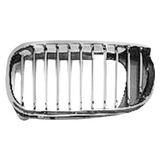 Grille Assembly Left Hood Mounted Chrome for BMW 325i 330i