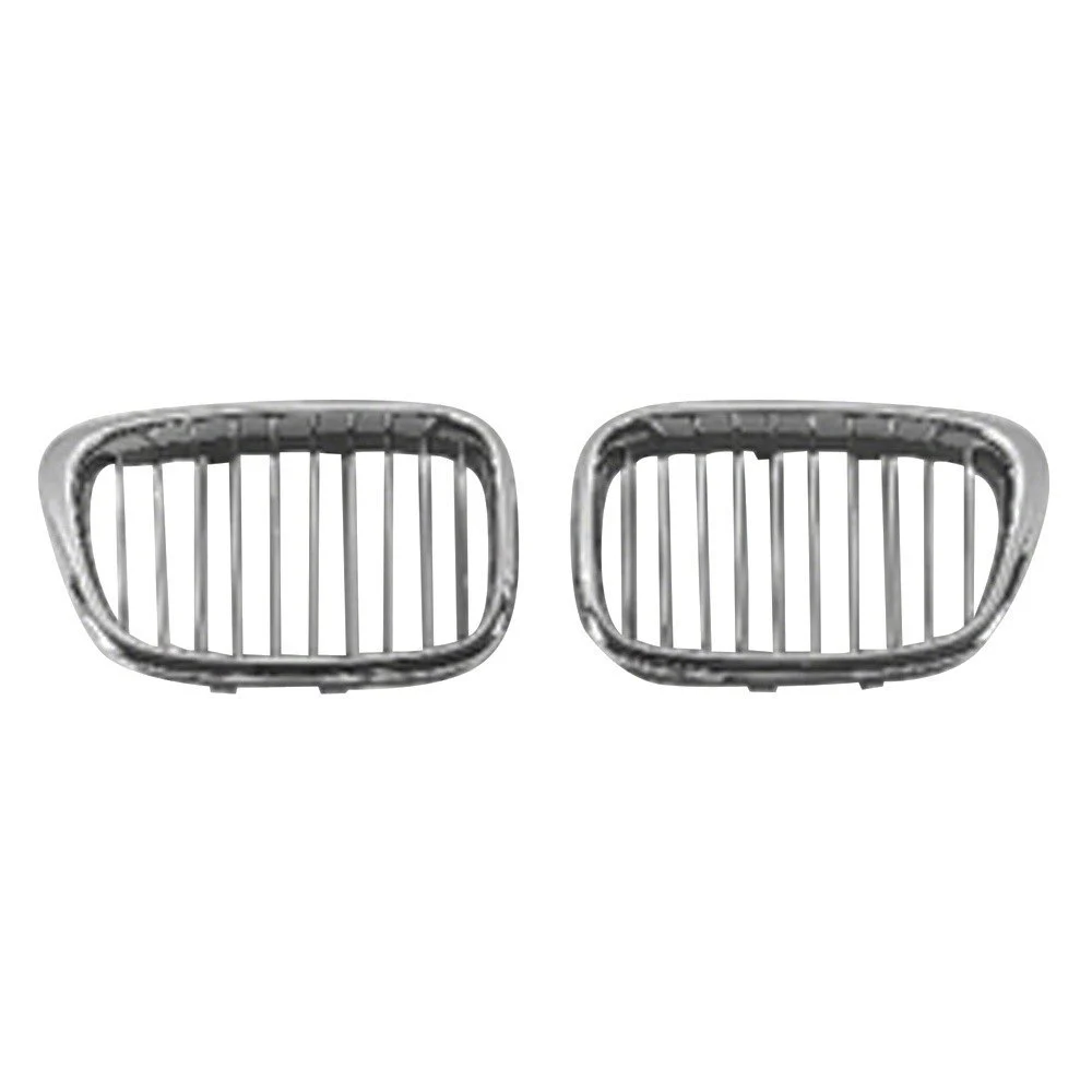 Grille Assembly Left Chrome & Black for BMW 540i Sedan 2001–2003