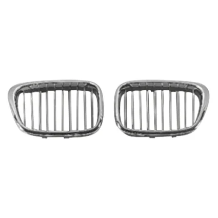 Grille Assembly Right Chrome & Black for BMW 540i Sedan 2001–2003