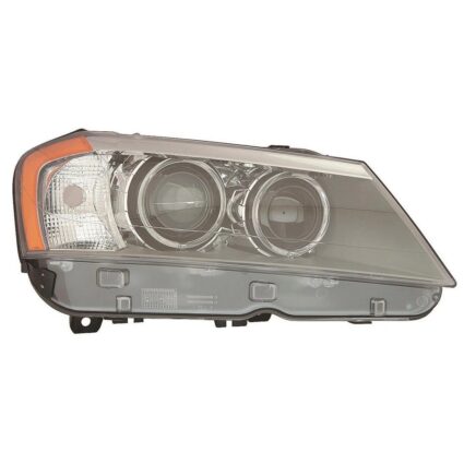 Headlight Assembly Composite Right F25 Xenon w/o Adaptive Headlamps CAPA for BMW X3 2011–2014
