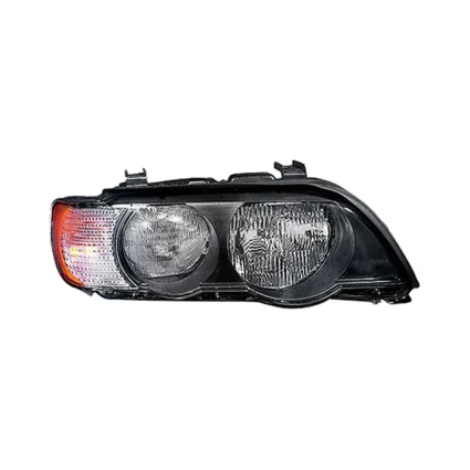 Headlight Lens Housing Right Halogen w/White Turn Signals for BMW X5 2000–2003
