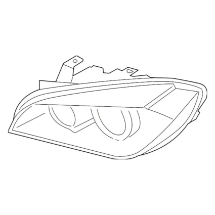 Headlight Lens Housing Right F48 Halogen for BMW X1 2016–2022