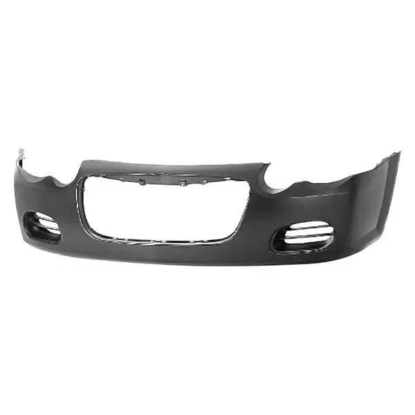 Bumper Cover Front w/o Headlamp Washers w/o Fog Lamps Primed CAPA for Chrysler Sebring Sedan 2004–2006