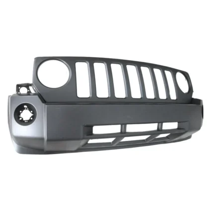 Bumper Cover Front w/o Chrome w/o Tow Hooks Primed CAPA for Jeep Patriot 2007–2010