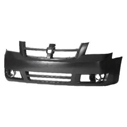 Bumper Cover Front w/o Headlamp Washer Requires Inserts w/Fog Lamps or w/o Fog Lamps Primed CAPA for Dodge Grand Caravan SE 2008–2010
