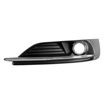 Bumper Insert Front Left Outer Grille w/Fog Lamps Chrome/Black for Chrysler 200 2011–2014