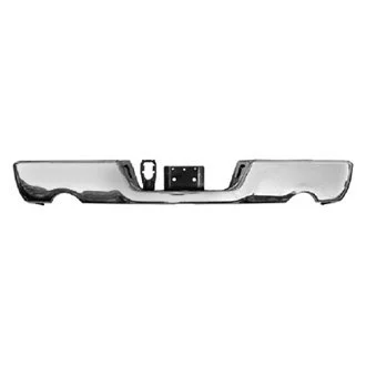 Bumper Face Bar Rear w/Dual Exhaust w/o Parking Sensor Chrome for Dodge Ram 1500 Ram 1500 1500 Classic