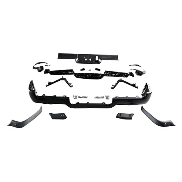 Bumper Assembly Rear Dual Exhaust w/o Adv Park w/Park Snsr for Ram 1500 Limited Laramie Sport Big Horn Lone Star SLT SXT Laramie Longhorn HFE Longhorn Laramie Sport ST Hemi Sport Special Service TRX Limited Longhorn TRX Launch Edition Big Horn OffRoad 2019–2024
