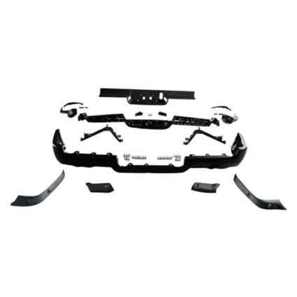 Bumper Assembly Rear Dual Exhaust w/Adv Park w/Park Snsr for Ram 1500 Limited Laramie Sport Big Horn Lone Star SLT SXT Laramie Longhorn HFE Longhorn Laramie Sport ST Hemi Sport Special Service TRX Limited Longhorn TRX Launch Edition Big Horn OffRoad 2019–2024
