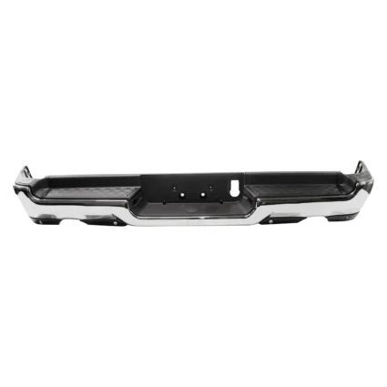Bumper Assembly Rear Dual Exhaust w/o Adv Park w/Park Snsr Chrome for Ram 1500 Limited Laramie Sport Big Horn Lone Star SLT SXT Laramie Longhorn HFE Longhorn Laramie Sport ST Hemi Sport Special Service TRX Limited Longhorn TRX Launch Edition Big Horn OffRoad 2019–2024