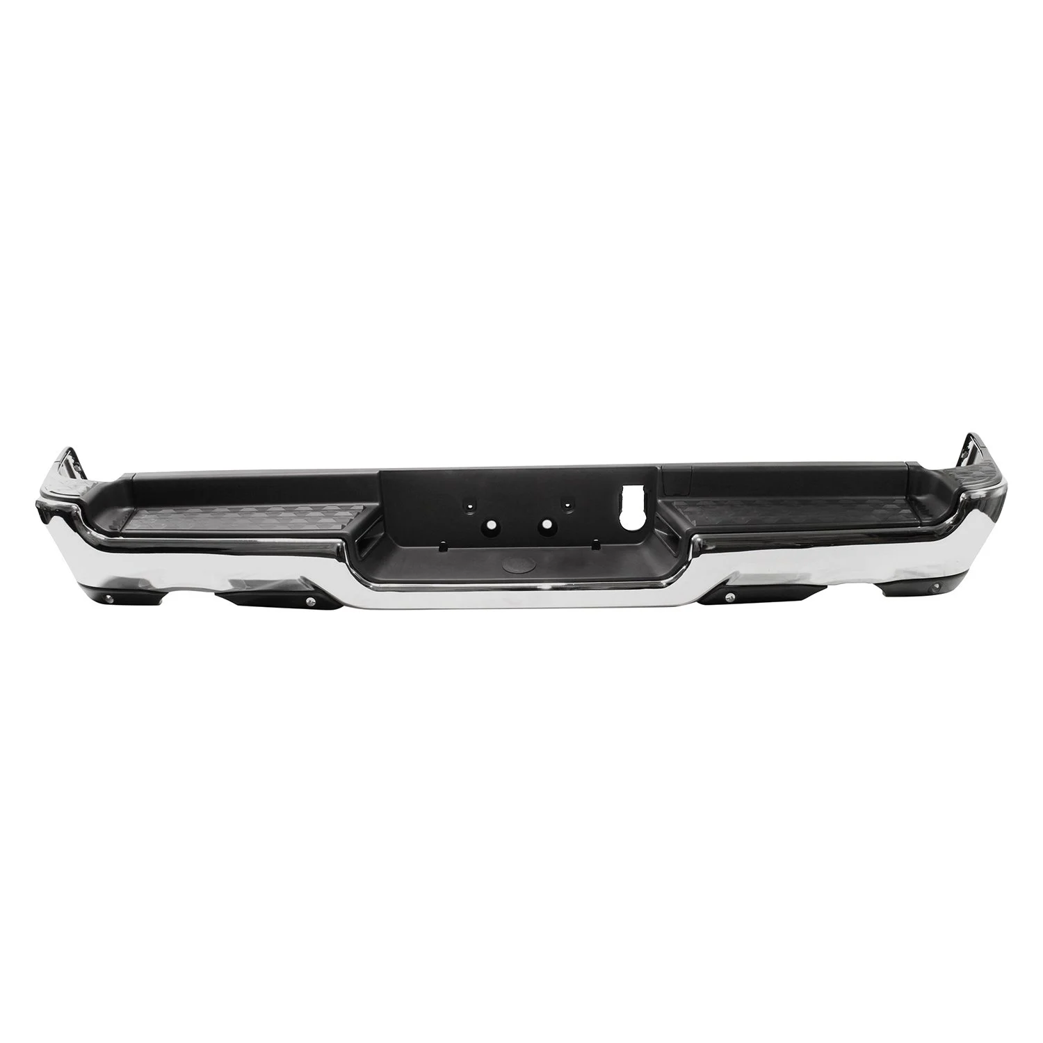 Bumper Assembly Rear Dual Exhaust w/o Adv Park w/Park Snsr Chrome for Ram 1500 Limited Laramie Sport Big Horn Lone Star SLT SXT Laramie Longhorn HFE Longhorn Laramie Sport ST Hemi Sport Special Service TRX Limited Longhorn TRX Launch Edition Big Horn OffRoad 2019–2024