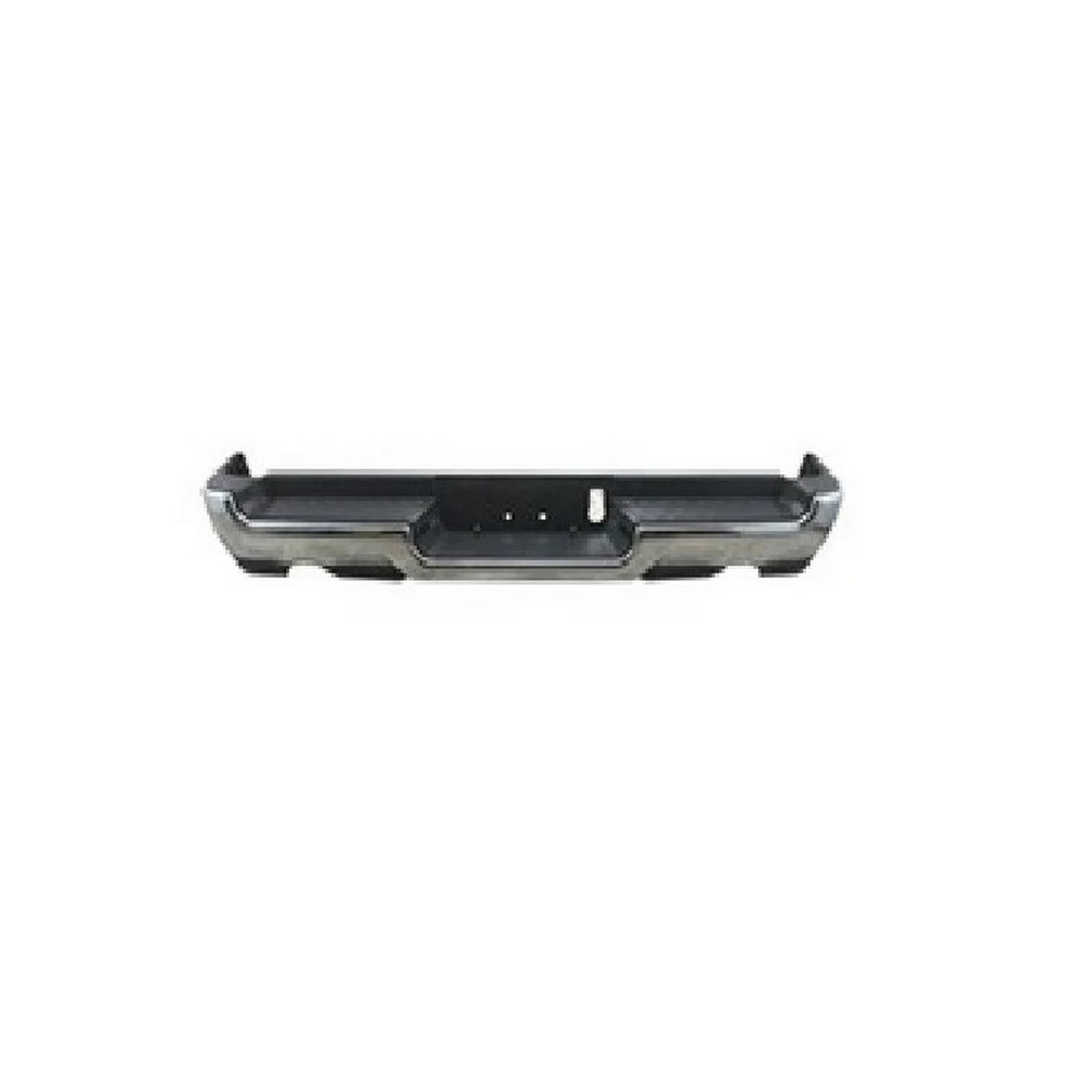 Bumper Assembly Rear Dual Exhaust w/o Adv Prk w/o Parl w/o Lamps Chrome for Ram 1500 Limited Laramie Sport Big Horn Lone Star SLT SXT Laramie Longhorn HFE Longhorn Laramie Sport ST Hemi Sport Special Service TRX Limited Longhorn TRX Launch Edition Big Horn OffRoad 2019–2024