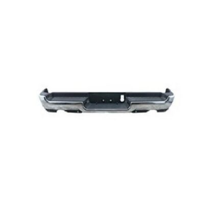 Bumper Assembly Rear Dual Exhaust w/o Adv Park w/Park w/o Lamps Chrome for Ram 1500 Limited Laramie Sport Big Horn Lone Star SLT SXT Laramie Longhorn HFE Longhorn Laramie Sport ST Hemi Sport Special Service TRX Limited Longhorn TRX Launch Edition Big Horn OffRoad 2019–2024