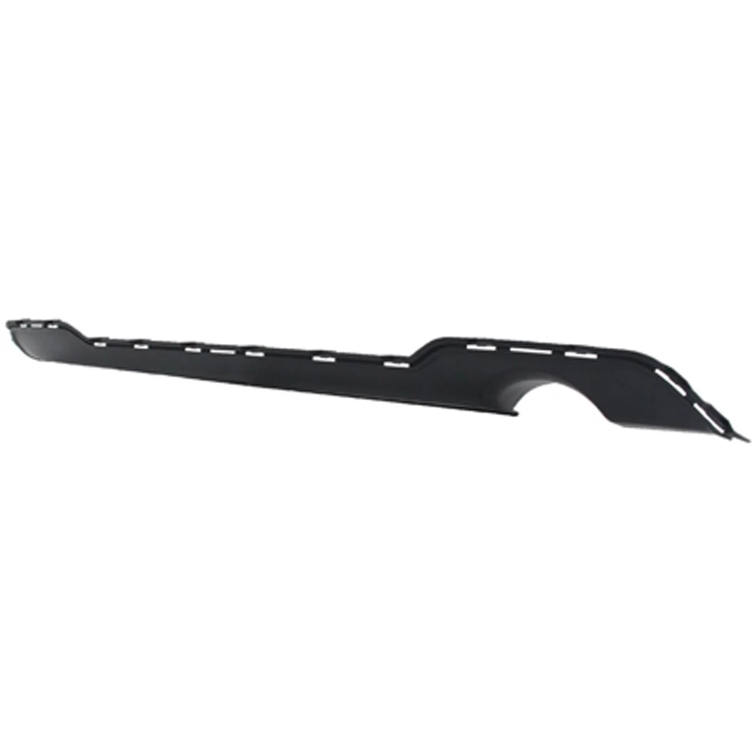 Bumper Valance / Grille Kit Rear Single Exhaust Matte Dark Gray Panel CAPA for Dodge Avenger 2011–2014