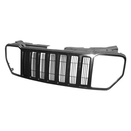 Grille Assembly Matte Black w/Black Frame for Jeep Liberty 2008–2011