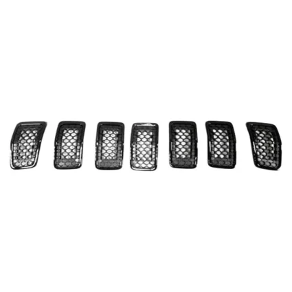 Grille Assembly Dark Gray for Jeep Cherokee Limited Sport Latitude North Overland Latitude Plus 2019–2022