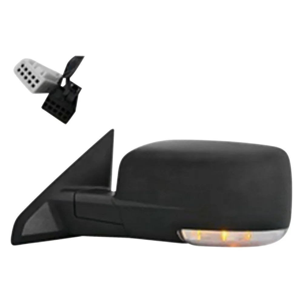 Door Mirror Assembly Left Power Heated w/Signal Lamps Black for Dodge Ram 1500 2009