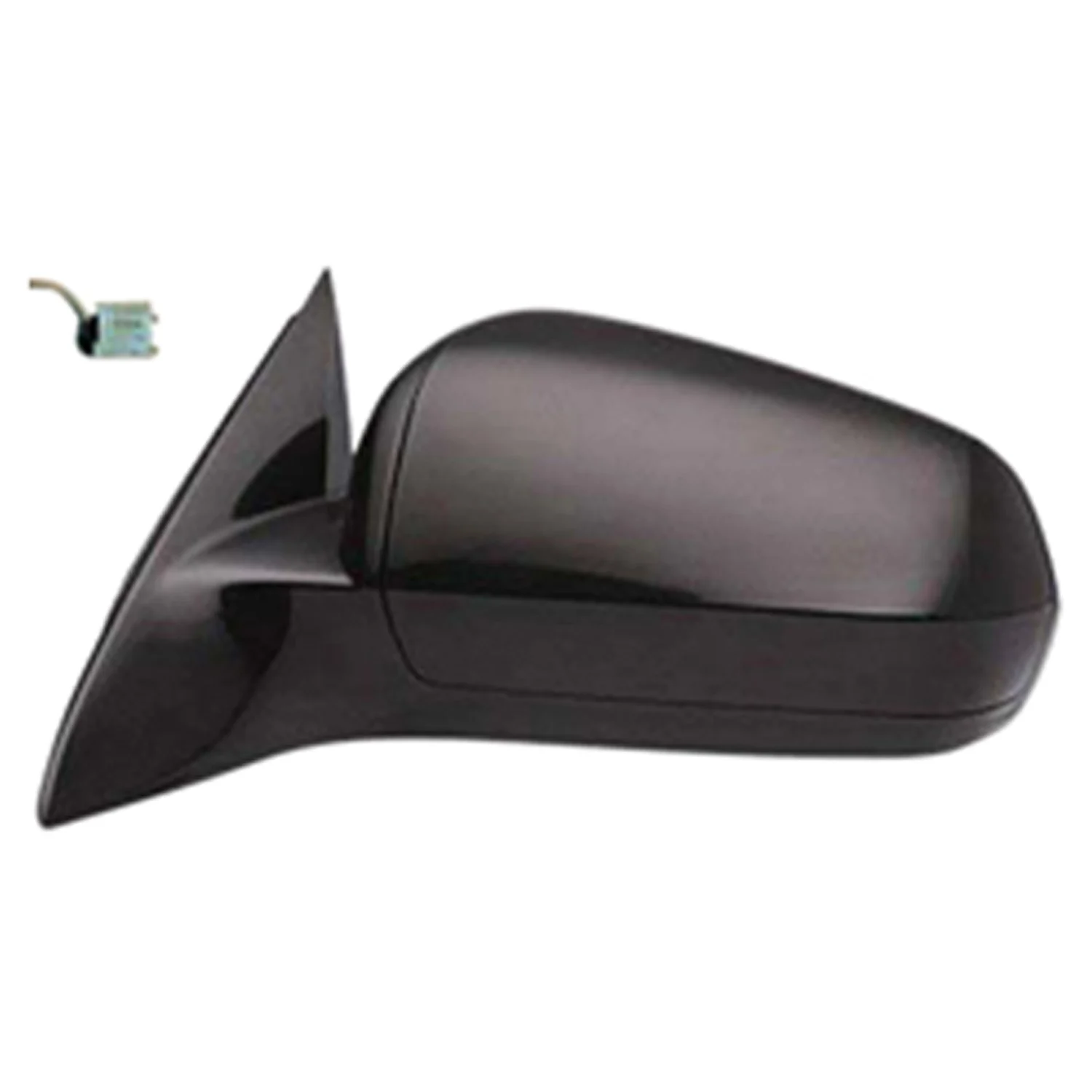 Door Mirror Assembly Left Power w/o Fold-Away Design Flat Black for Chrysler Sebring Sedan 2007–2010
