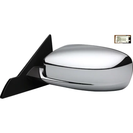 Door Mirror Assembly Left Power Heated Chrome for Chrysler 200 Convertible 2011–2012