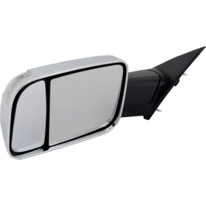 Door Mirror Assembly Left w/Towing Pkg w/o Blind Spot Detection Chrome Trim for Ram 1500 2019–2021