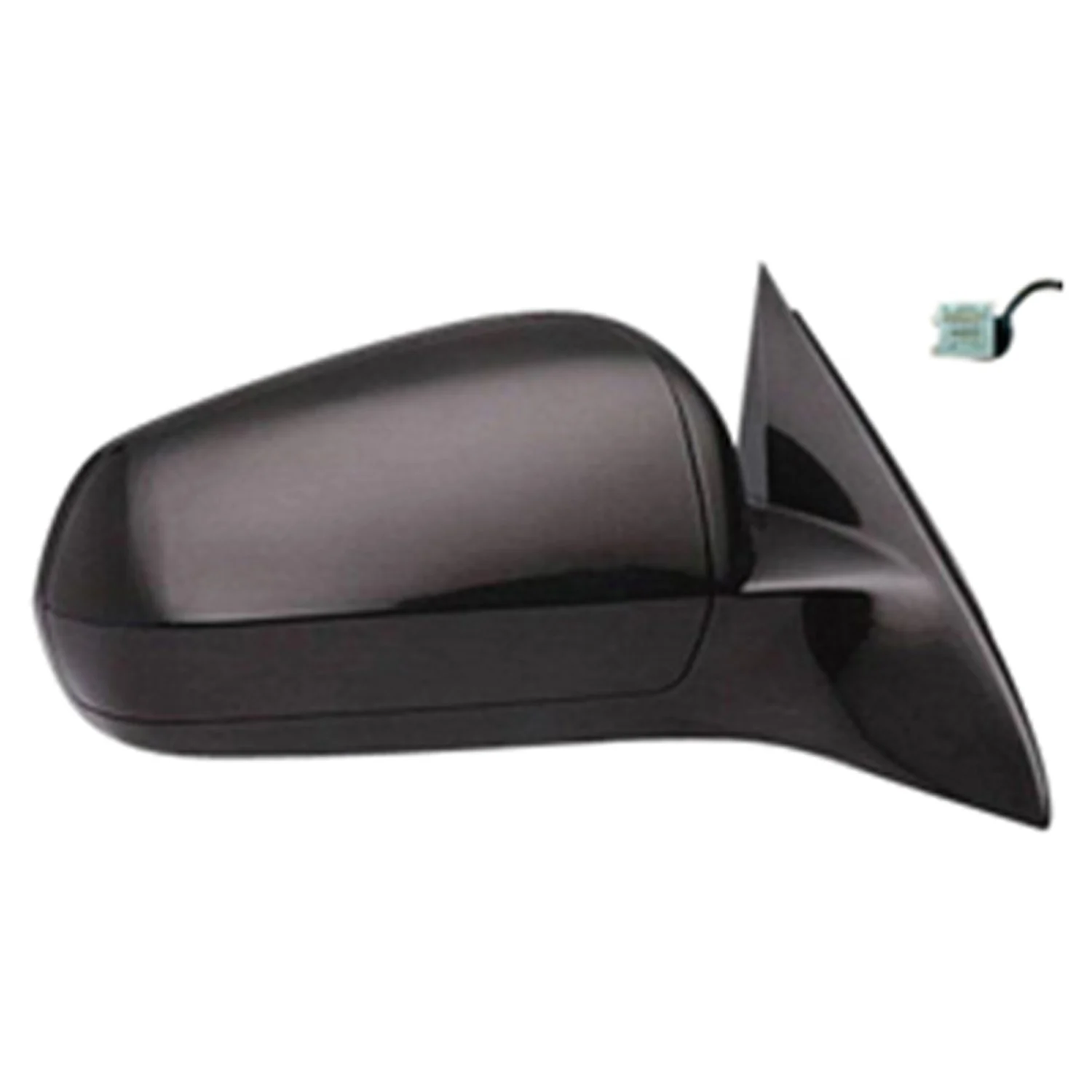Door Mirror Assembly Right Power w/o Fold-Away Design Flat Black for Chrysler Sebring Sedan 2007–2010