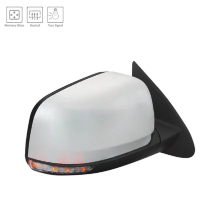 Door Mirror Assembly Right w/Memory w/o Blind Spot Detection w/o Auto Dimming Chrome for Dodge Durango 2011–2022