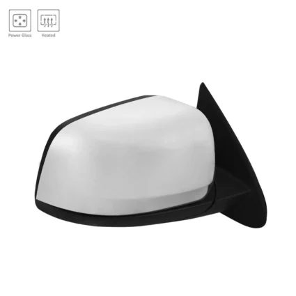 Door Mirror Assembly Right Power Heated w/o Blind Spot Detection Chrome for Dodge Durango 2014–2022