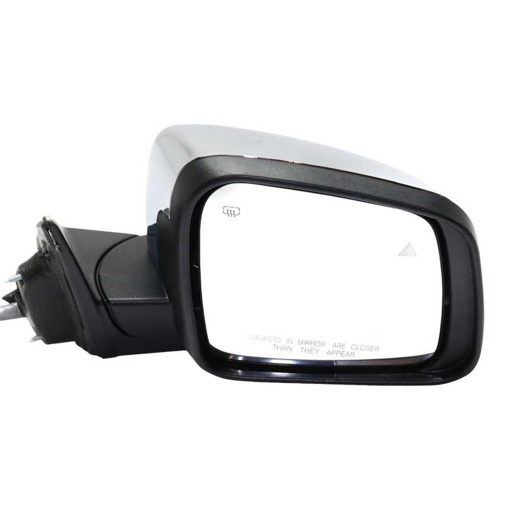 Door Mirror Right w/Blind Spot Detection w/o Auto Dimmer Chrome for Jeep Grand Cherokee Grand Cherokee WK