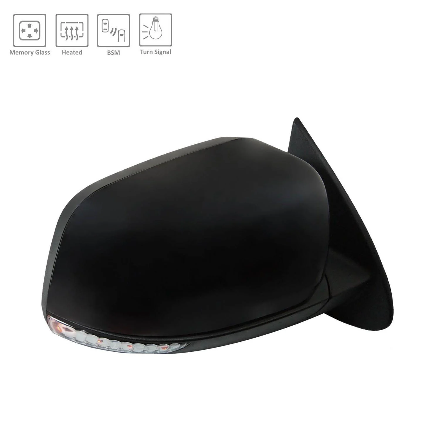 Door Mirror Assembly Right Power Heated w/Memory w/Blind Spot Detection for Dodge Durango 2012–2022