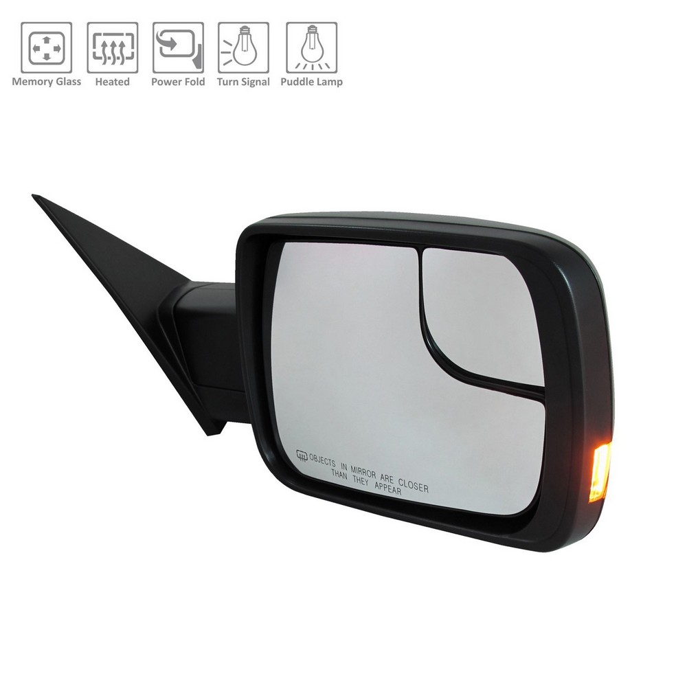 Door Mirror Assembly Right Standard Type w/o S/V Camera w/o Blind Spot Detection for Ram 1500 2019–2022