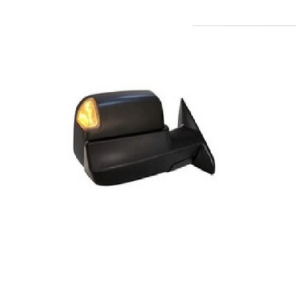 Door Mirror Right w/Towing Pkg w/o Blind Spot Sensor w/Memory Black for Ram 2500 3500